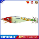 8cm Luminous Wood Shrimp Bait Squid Jigs Hook Fishing Lures (Red + White)