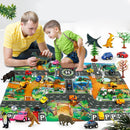 Dinosaur Traffic Road Baby Play Mat Kids Climb Floor Game Pad (83 X 57cm) Newly