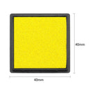 Fingerprint Square Stamp Inkpad for DIY Scrapbook Card Making Craft (Yellow
