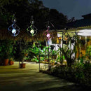 Hanging Ornament Solar Wind Chime Lights LED Light Pendant Bell Wind Chimes