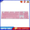 104pcs Universal Mechanical Keyboard Keycaps PC Bakclit Key Cap Set (Pink)