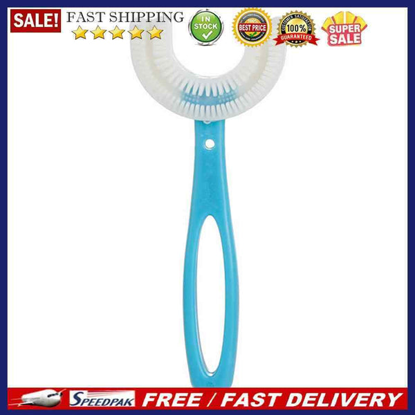 Portable Travel U-Type Baby Toothbrush Kids Mouth Teeth Oral Care Cleaning Tool