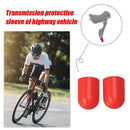 Silicone Road Bike Derailleur Shift Brake Lever Protector Cover Cap (Red)