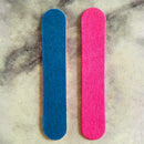 Double Sided Sandpaper Nail Files STRAIGHT Fine Grit I1D3 File E2N0