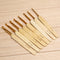 8pcs 8 sizes Bamboo handle Golden Aluminum Crochet Hooks Needles 2.5mm-6mm Newly