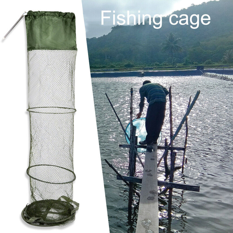 Fishing Dip Nets Folding Fish Trap Fishing Cage Basketball Shrimp Carp Fishing Tools