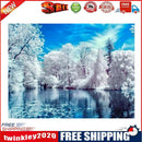 Snow Lake 5D DIY Diamond Painting Cross Stitch Embroidery Home Decor Craft