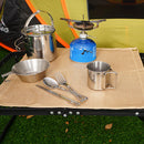 Outdoor Camping Fireproof Cloth Flame Retardant Mat (Glass Fiber 100x80cm)