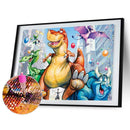 5D DIY Full Drill Diamond Painting Dinosaur Cross Stitch Craft Kits Needlework