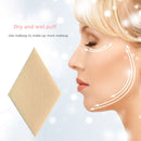 Diamond Foundation Sponge Puff Soft Wet Dry Sponge Cosmetic Tool (Beige) Newly