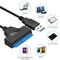 Hard Disk Cable USB 3.0 to SATA Adapter 22pin Connector for 2.5" SSD HDD Drive#