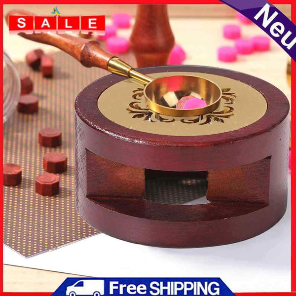 Retro Wax Seal Melting Oven, Solid Wood Stove, Decorative Wax Stamp, Craft