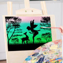 Fast Draw Stencil Art A4 Templates Silhouette Painting Template Hot J4S0