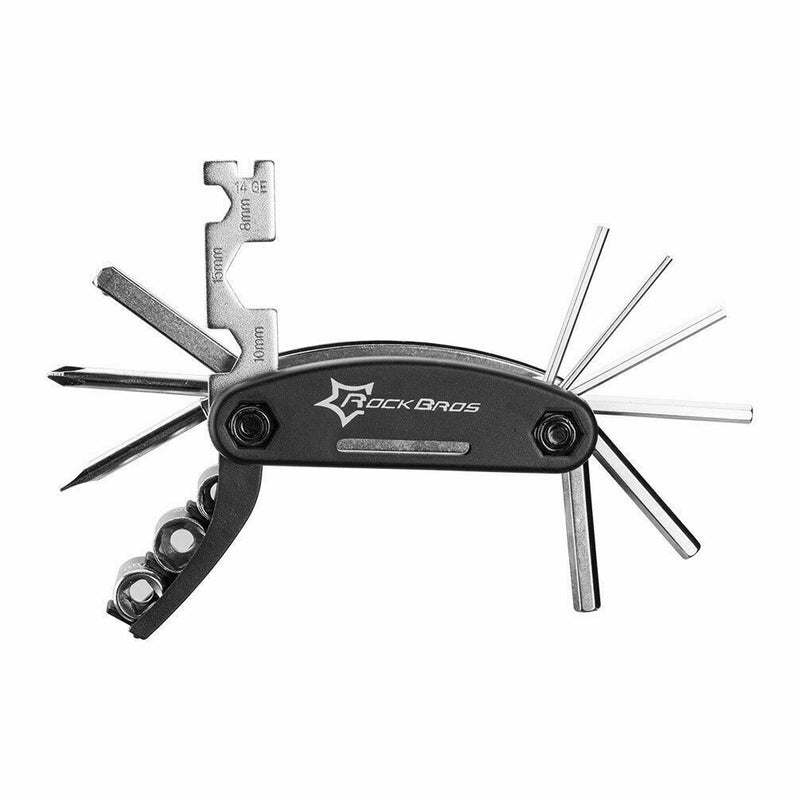 16 in 1 RockBros Bicycle Repair Tool Bike Pocket Multi Tool Functio. R7W1 hot.