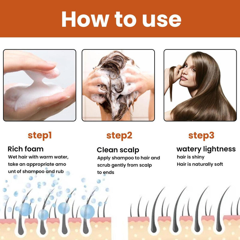 Instant Hair Regrowth Shampoo Hair loss Prevention Shampoo Anti Hairs Loss{