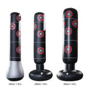 Inflatable Boxing Bag Train Punching Stand Fitness Equipment (Black 1.6m)