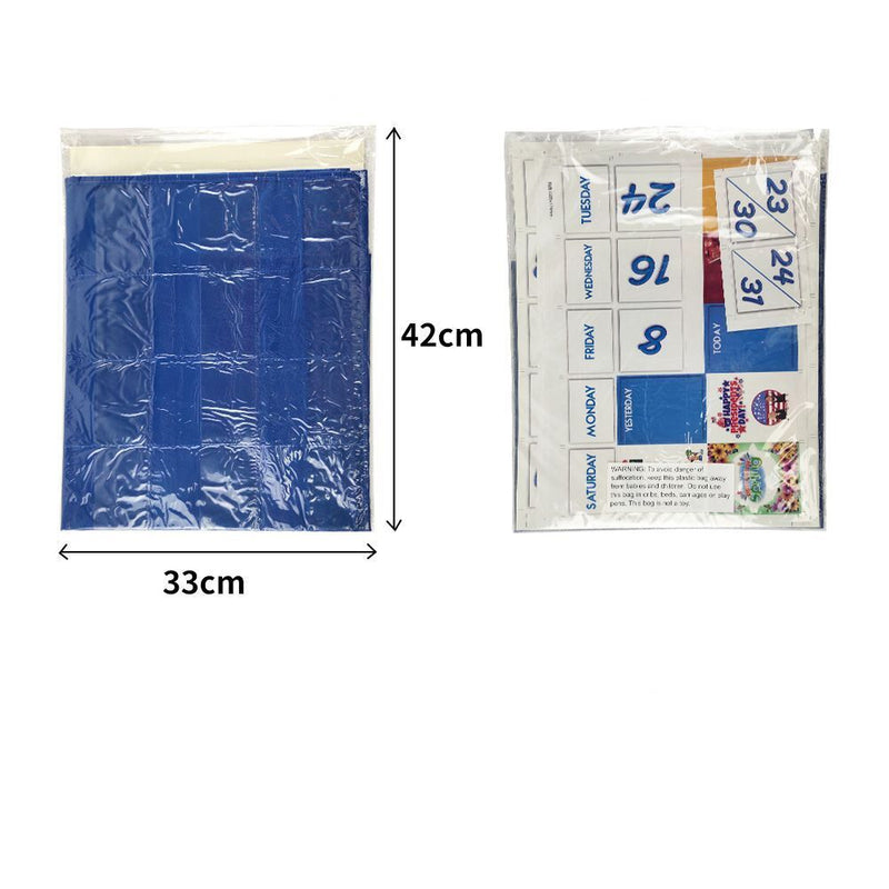 Early Childhood Insert Card Mixed Sound Calendar Bag Pocket Teaching Aids