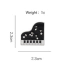 Enamel Badge Musical Instruments Brooch Collar Clothes Lapel Pin (Style 3) Newly