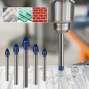 5pcs Drilling Tools Glass Tipped Ceramic Tile Cutter Triangle Drill Bits Newly