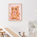 DIY Diamond Painting Kits Full Round Drill Pink Bear Mosaic Wall Home Decor