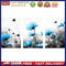 DIY Hand Painted Paint By Numbers Oil Canvas Pictures Blue Flower Kit Room
