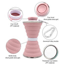 Sports 500mL Collapsible Soft Kettle Outdoor Silicone Water Bottle (Pink) Newly