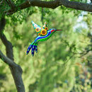 Metal Hummingbird Wall Decor - Outdoor Indoor Hanging Wall Art Set of 4