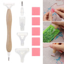 Head Point Drill Pen 5D Diamond Painting Wooden Handle Diamond Painting Tool