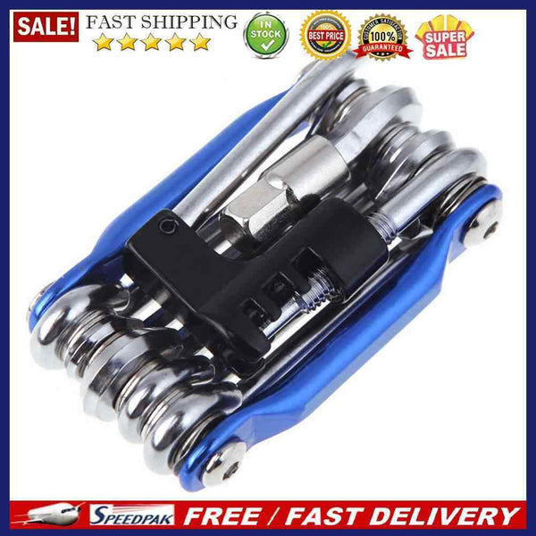 11in1 Bicycle Repairing Set Bike Repair Tool Kit Wrench Screwdriver blue
