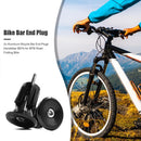 2x Aluminum Bicycle Bar End Plugs for Mountain Road Folding Bike (Black)