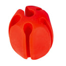 Fishing Rod Stop Egg Shape Rubber Protection Fixed Fishing Tackle (Red) Newly