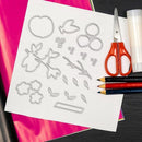 Silicone Peach Flower Seal DIY Stamping Scrapbook Paper Cut This Album Tools