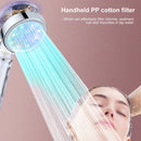 LED Shower Heads - Filtration Showerhead w/ 3 Color Temperature Control (D)