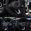 Auto Steering Wheel Cover Breathable Anti Slip Car Elastic Net Fabric Fish B6H9