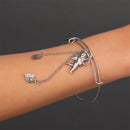 Simple Love Cupid Tassel Alloy Adjustable Bracelet Valentine Day Accessory