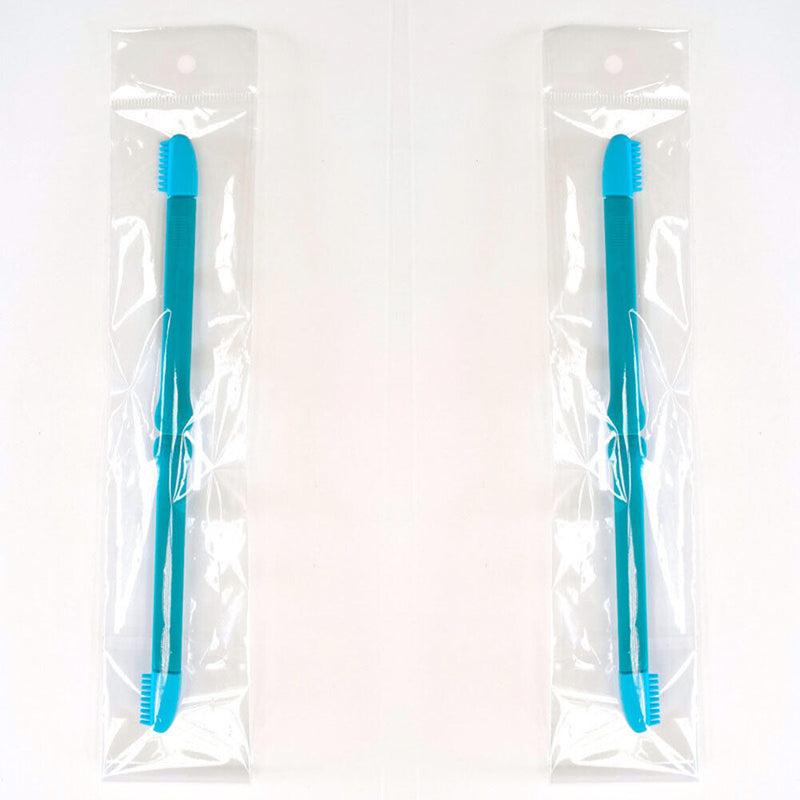 Pet Cat Eye Comb Brush Tear Stain Remover Grooming Eye Wipe Cleaner (Blue)