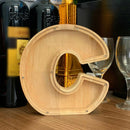 Creative Saving Box 26 English Alphabet Wooden Money Storage Box Jar (C)