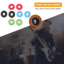 8pcs Rubber Guitars Strap Electric Guitars Bass Musical Instrument Parts Newly