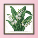12 Months Flower DIY Cross Stitch 11CT Printed Embroidery Kits (H427 May)