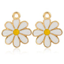 Beads earring charms Daisy Charm Flower Pendants Flower Charm Daisy Flower