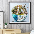 Full Embroidery Handmade Global Animal Counted DIY 11CT Canvas Cross Stitch Kit