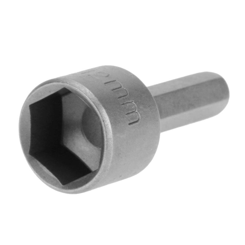Six Angle Hex Socket Nut Driver Sleeve Nuts Nozzle Drill Bit Adapter (12mm)