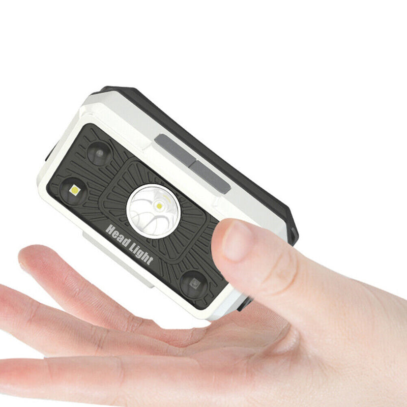 #A Wave Induction XPE LED Headlamp Outdoor Safety Headlight for Camping Fishing