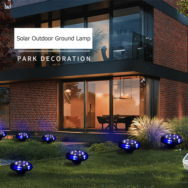4pcs Waterproof LED Solar Outdoor Ground Lawn Lamp Landscape Night Light