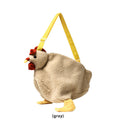 Cartoon Chicken Shaped Shoulder Handbag Large Capacity Street Kids Crossbody Bag