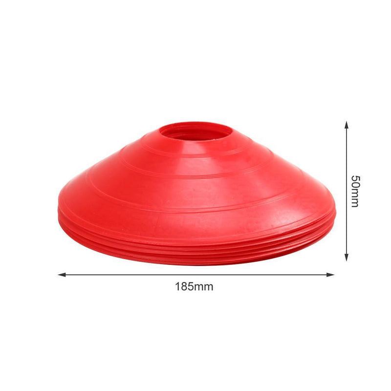 10pcs/lot Outdoor Soccer Cross Speed Agility Training Discs Cone (Red) Newly