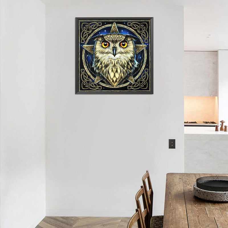 5D Diamond Painting Kit DIY Star Owl Full Round Drill Mosaic Picture Decor