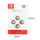 4pcs Cat Paw Silicone Thumb Grips for Nintendo Switch Controller (Pink) Newly