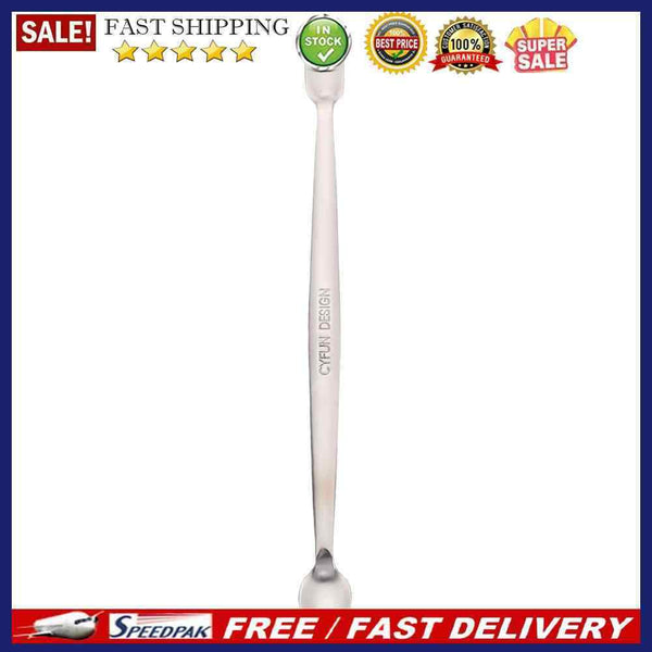 Stainless Steel Handmade Spoon Double Headed Dead Skin Push Remover Nail Clea