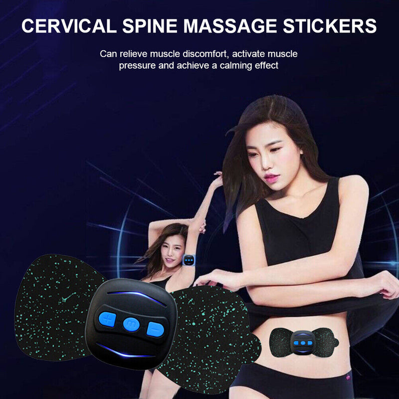 Portable Cervical Spine Mini Massage Patch Muscle Relax Neck Massager (Set)